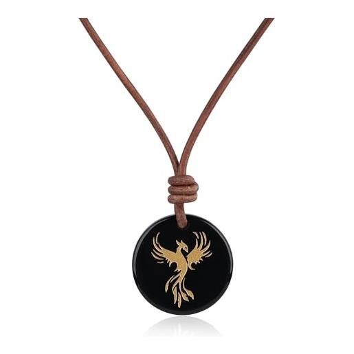 Ciondola Fenice In Cristallo Color Argento – Collana Donna Con Catena 45+5 Cm, Regalo Elegante - Foto 2
