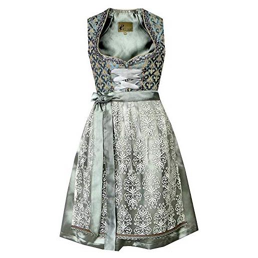 Alte Liebe a373, dirndl donna, petrolio blu verde, 46