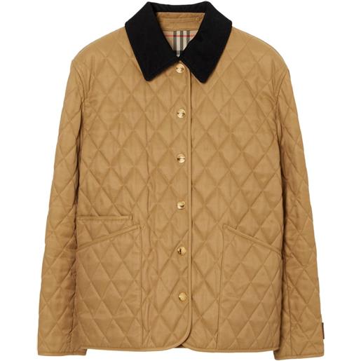 Burberry piumino trapuntato - toni neutri