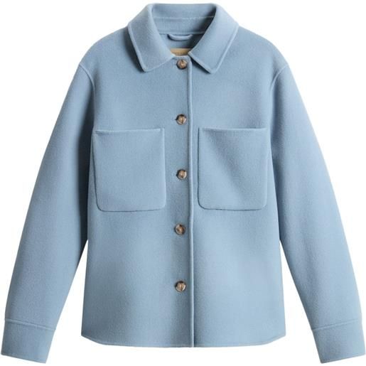 Woolrich giacca-camicia con bottoni - blu