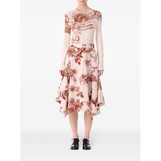 Jason Wu Collection t-shirt a fiori - toni neutri