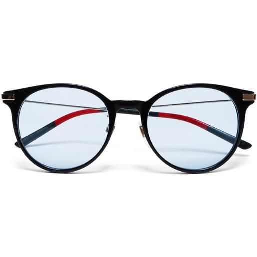 Gucci Pre-Owned - occhiali da sole tondi - donna - plastica - taglia unica - nero