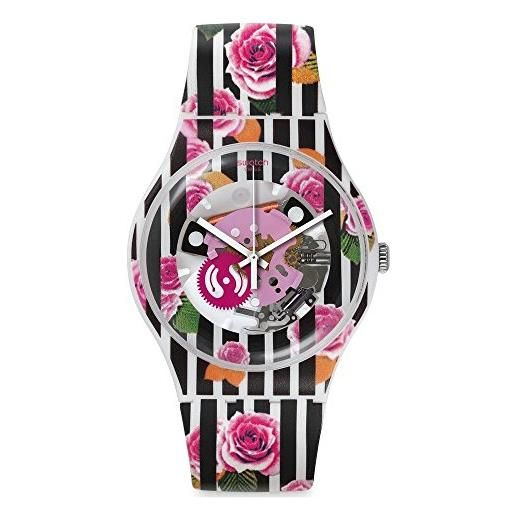 Swatch orologio al quarzo unisex rose explosion 41 mm