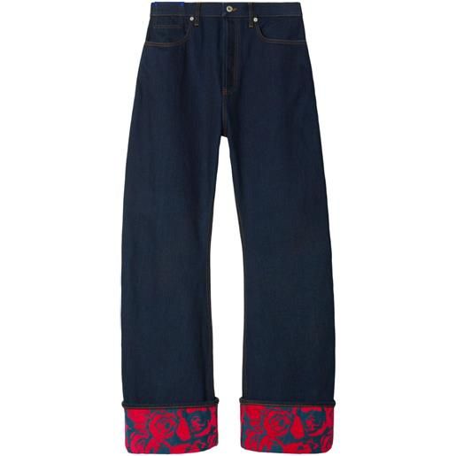 Burberry jeans a gamba ampia japanese - blu