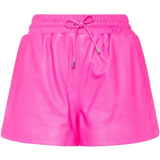 Philipp Plein shorts con placca logo - rosa