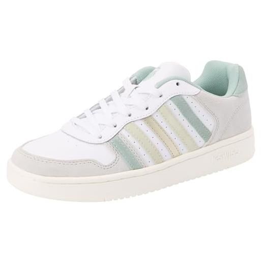 K-Swiss court palisades, scarpe da ginnastica donna, bianco, 37.5 eu