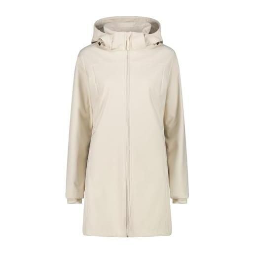 CMP - woman parka jacket zip hood, vaniglia, 54