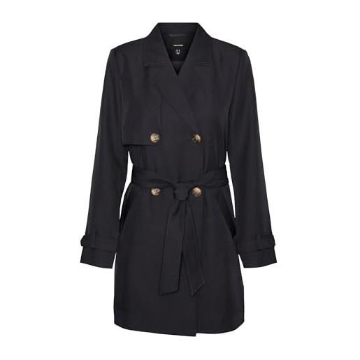 VERO MODA vmceleste 3/4 trench noos, nero, xs donna