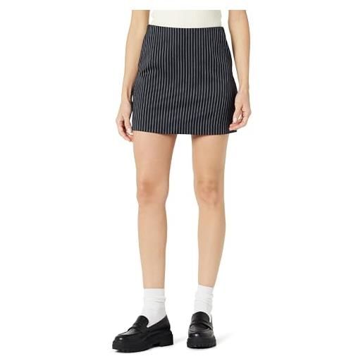 The Drop caen mini skirt gonna, navy gessato, s