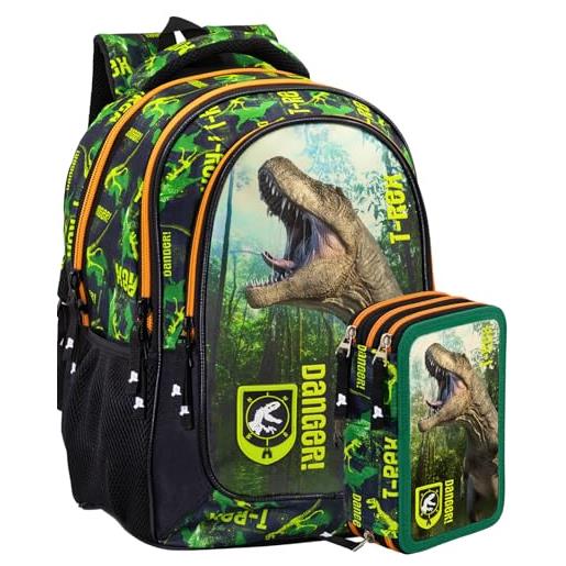 Set Scolastico Bambino Clondo Zaino Scuola Elementare Con Astuccio