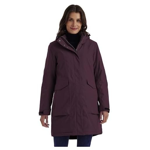 Killtec donna parka/cappotto impermeabile con cappuccio con zip damen funktionsparka, hellsand, 46, 43284-000