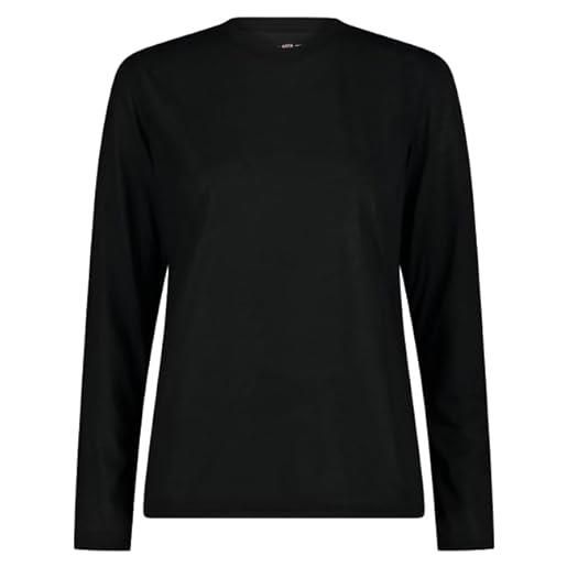 CMP - t-shirt termica da donna, nero, 50