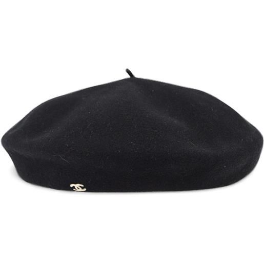 CHANEL Pre-Owned - berretto cc 1998 - donna - lana - taglia unica - nero