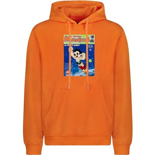 Mostly Heard Rarely Seen 8-Bit felpa con cappuccio astro manga - arancione