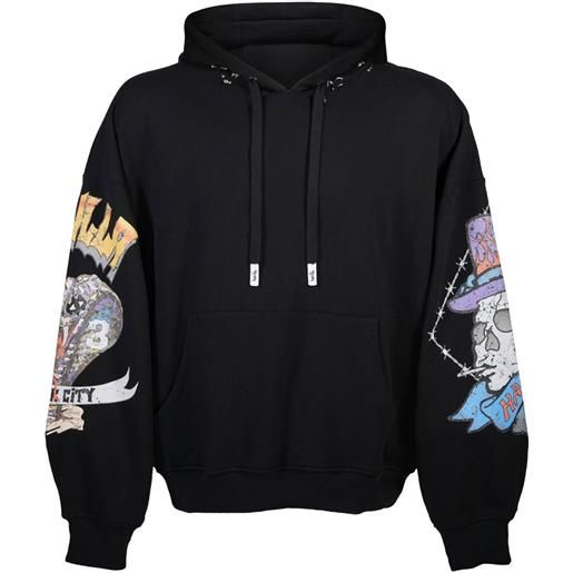 Haculla felpa crown royale con stampa grafica - nero