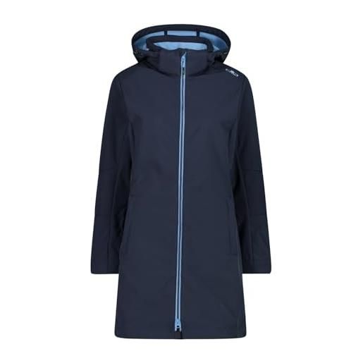 CMP - woman parka zip hood, b. Blue-niagara, 58