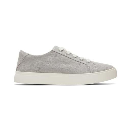 Toms kameron lace-up grey, scarpe da ginnastica donna, grigio drizzle bicolore fiammato, 36.5 eu