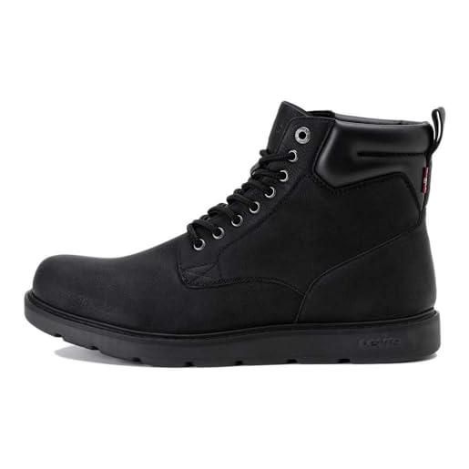 Levi's marshall, stivali uomo, nero, 46 eu