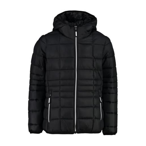 CMP - giacca da bambina in nylon con cappuccio fisso, nero, 116