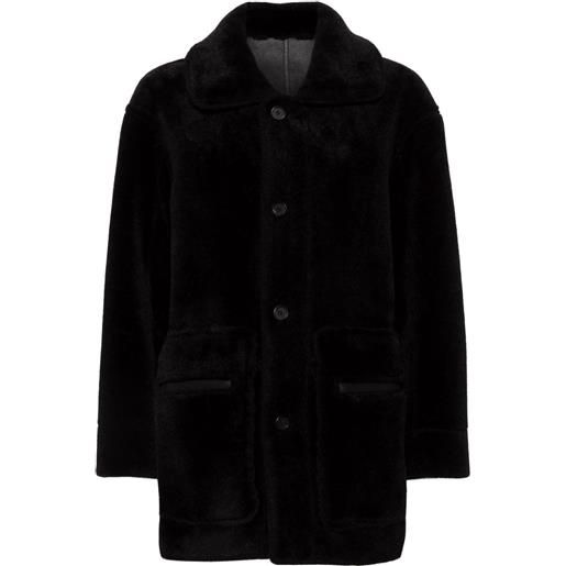 Urbancode cappotto in finta pelliccia - nero