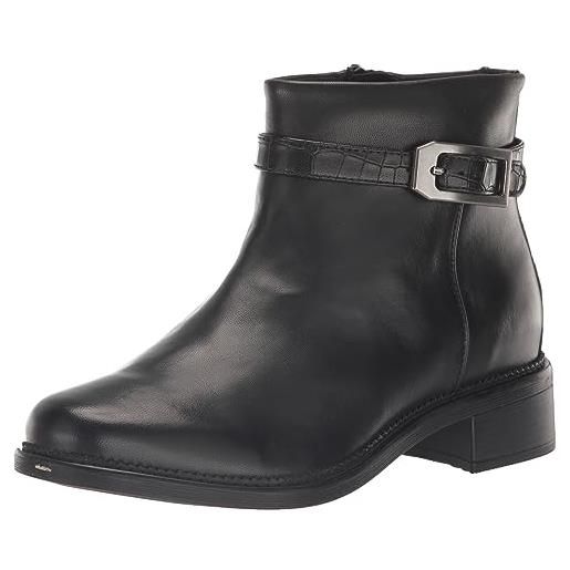 Clarks maye grace, stivali chelsea donna, pelle di vitello, 38 eu