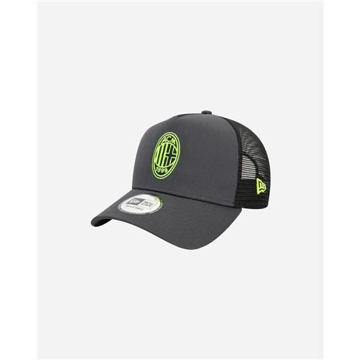New era milan seasonal ef trucker m - accessorio calcio ufficiale - uomo - grigio