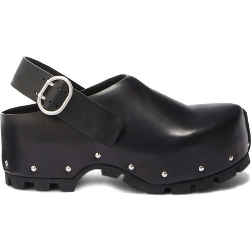 Jil Sander clogs con decorazione - nero