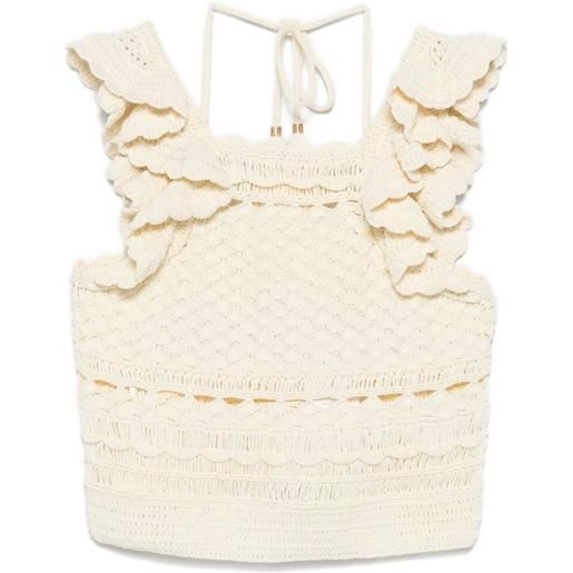 ZIMMERMANN top all'uncinetto - toni neutri