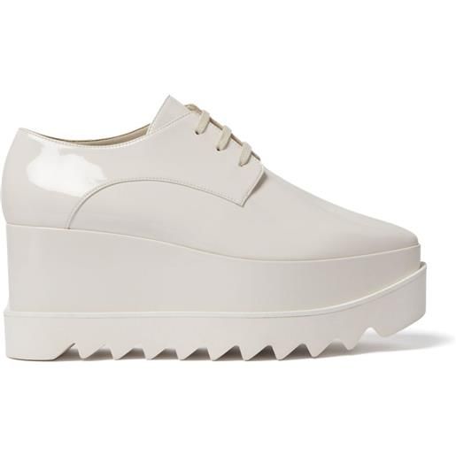 Stella McCartney oxford elyse shiny 80mm - bianco