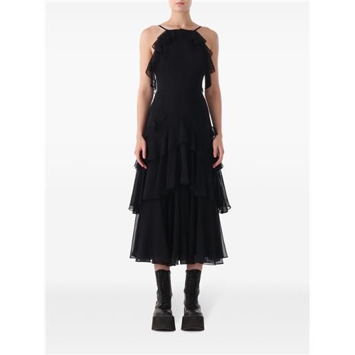 Jason Wu abito midi con ruches - nero