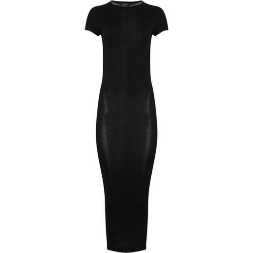 WARDROBE.NYC abito con maniche ad aletta - nero