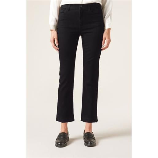 Calzedonia jeans a zampa cropped nero