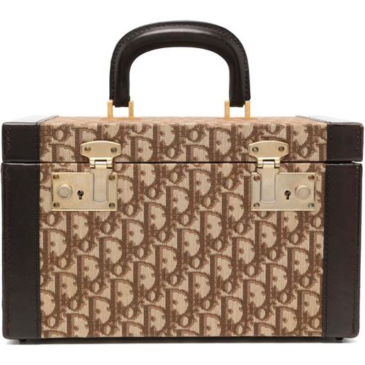 Christian Dior Pre-Owned - trousse da viaggio con logo - donna - pelle di vitello - taglia unica - marrone