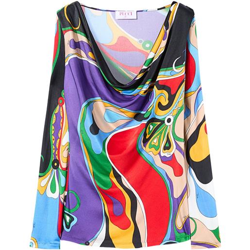 PUCCI blusa con stampa astratta - viola