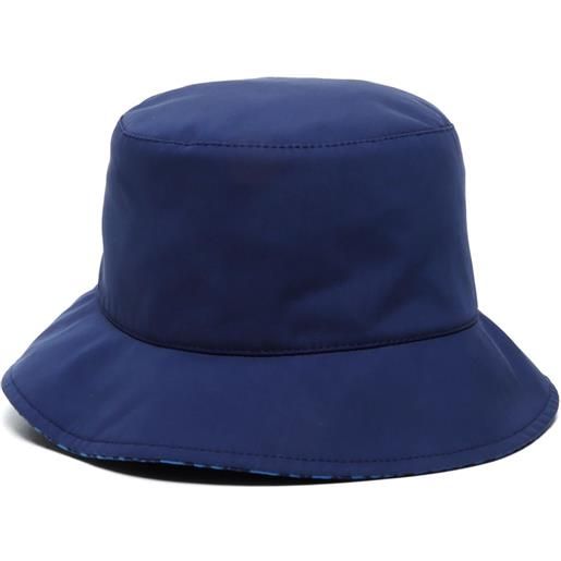 Christian Dior Pre-Owned - cappello bucket trotter - donna - cotone/seta - taglia unica - blu