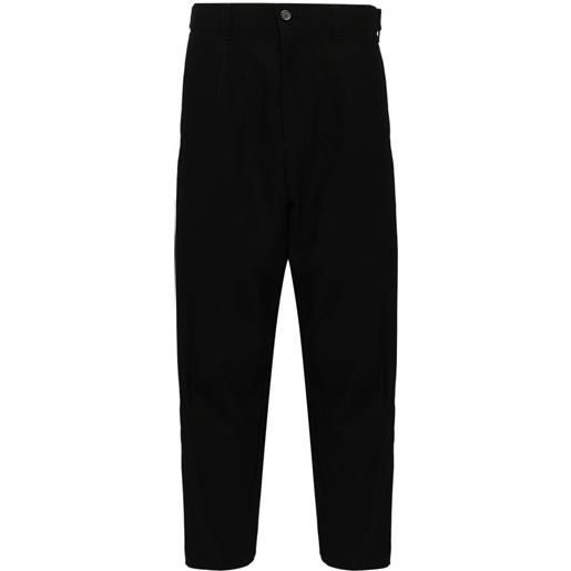 SONGZIO pantaloni asimmetrici affusolati - nero