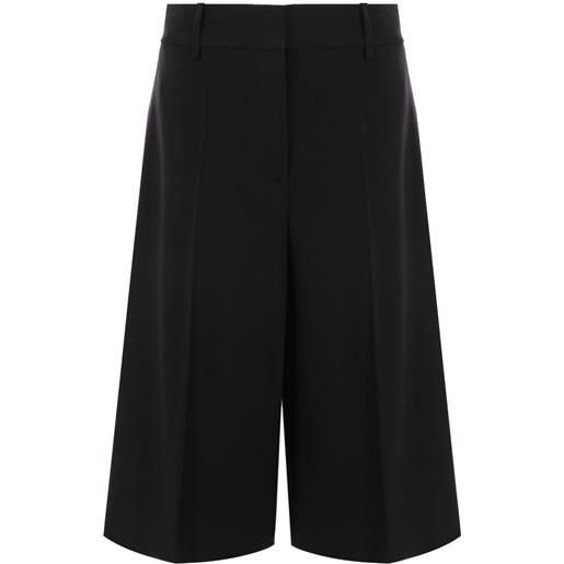 QUIRA shorts sartoriali con dettaglio cut-out - nero