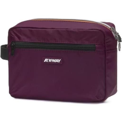 K-Way beauty case da viaggio k way demu violet dark purple xb4