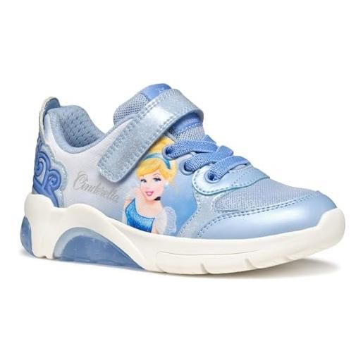 Geox j fadinlight girl c, scarpe da ginnastica, violet/fuchsia, 28 eu