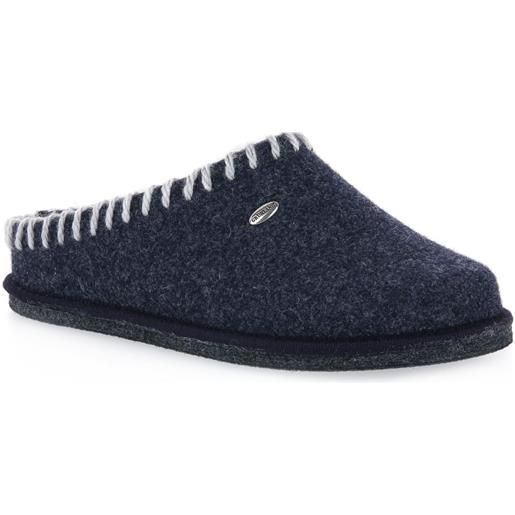 GRÜNLAND CI2972 PILA Ciabatta Donna Invernale Grigio-Rosa: Pantofola In Lana Cotta Con Fibbia, Taglia 38