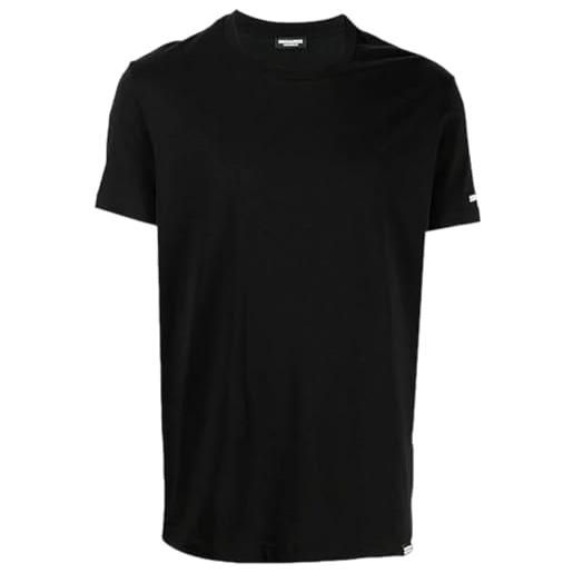 DSQUARED2 t-shirt manica corta da uomo marchio, modello d9m205190. , realizzato in cotone. Nero