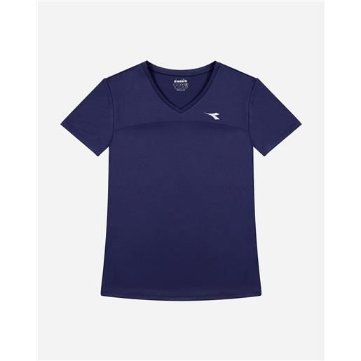 Diadora core w - t-shirt tennis - donna - blu