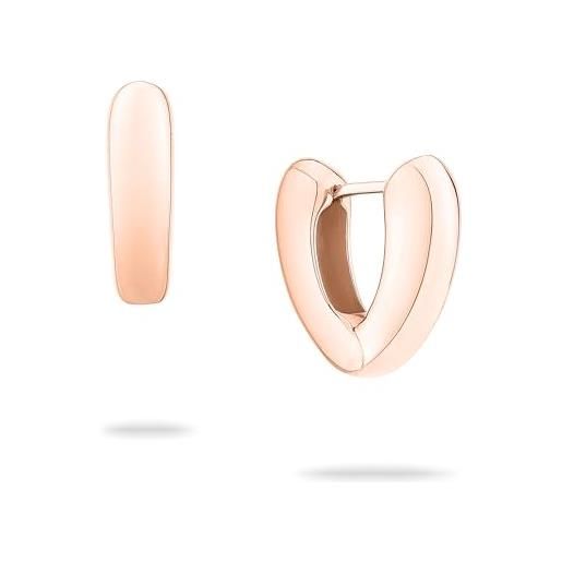 Orecchini in Oro Rosa con Pietra Preziosa e Diamanti – ORC008 - Arte Oro Gioielli