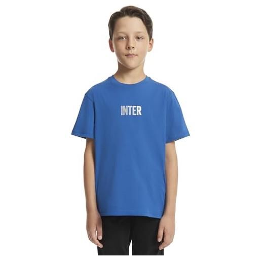 Inter t-shirt ufficiale - back to stadium 22: 43 - logo con serpende e due stelle, calcio, sport, 100% cotone