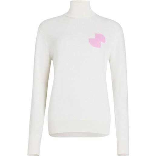 Patou maglione a collo alto jp - bianco