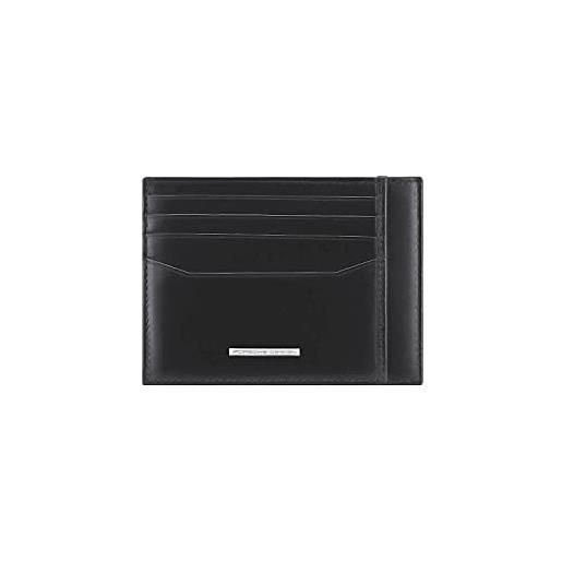 Slim Wallet DORERO In Pelle Originale, Portafoglio Sottile Uomo E Donna Con Protezione RFID, Portamonete E 11 Scomparti Per Carte, Nero Classico, 10x7 Cm - 2
