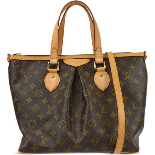 Louis Vuitton Pre-Owned - borsa tote palermo pm two-way 2010 - donna - pelle/tela - taglia unica - marrone