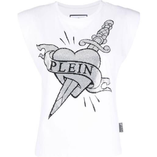 Philipp Plein canotta con stampa - bianco