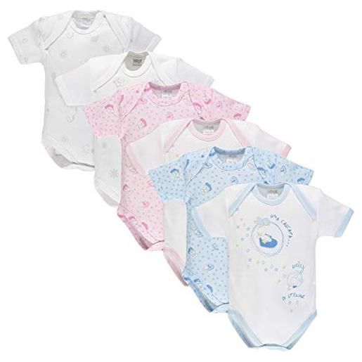Ellepi 4 body 1/2 manica cotone garzato diversi colori e misure fantasie assortite (rosa, 3 anni)