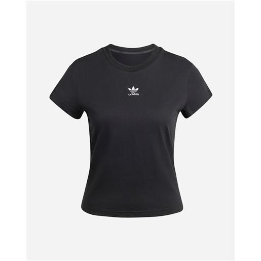 Adidas small logo slim w - t-shirt - donna - nero